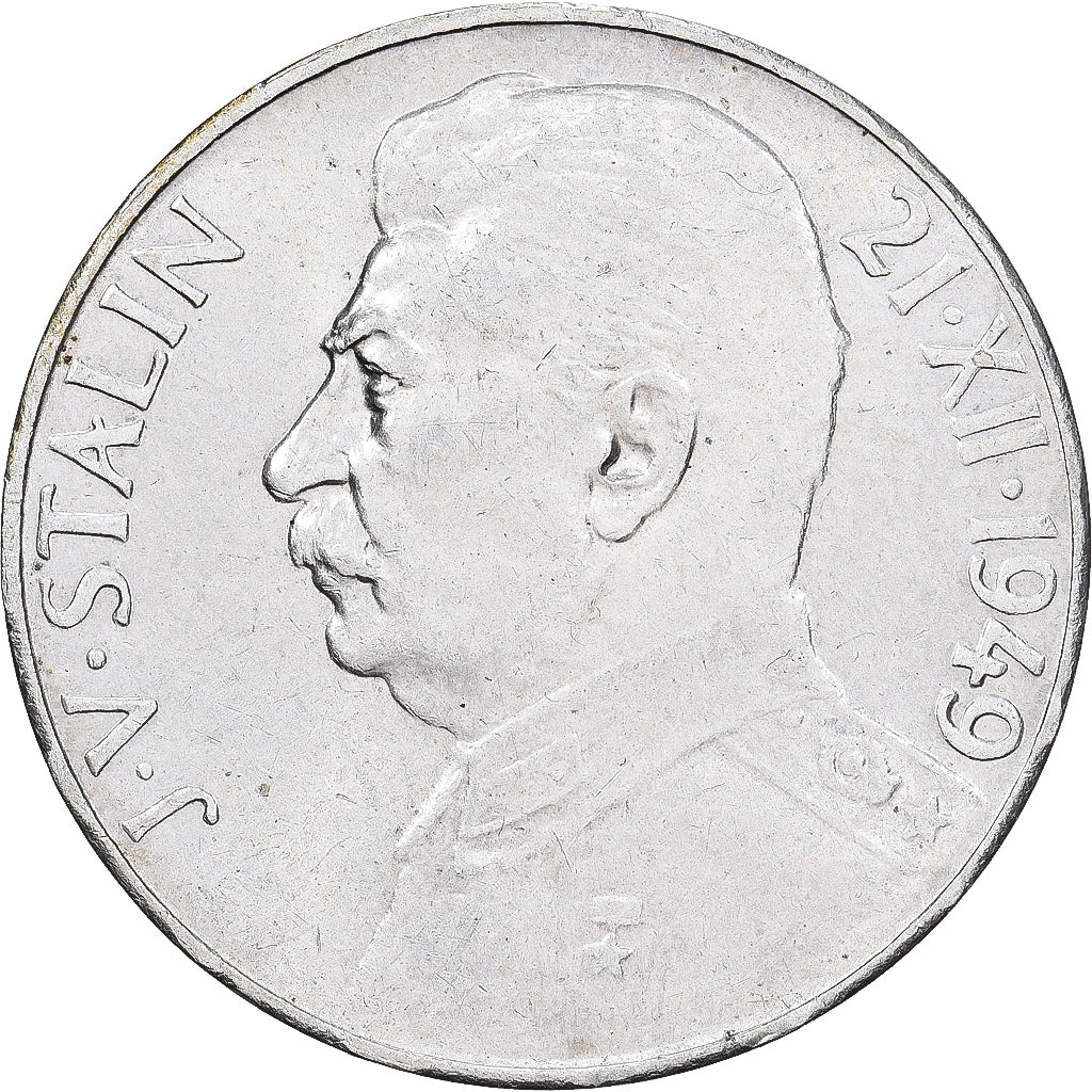 Czechoslovakia, 100 Korun, 1949, AU(55-58), Silver, KM:30
