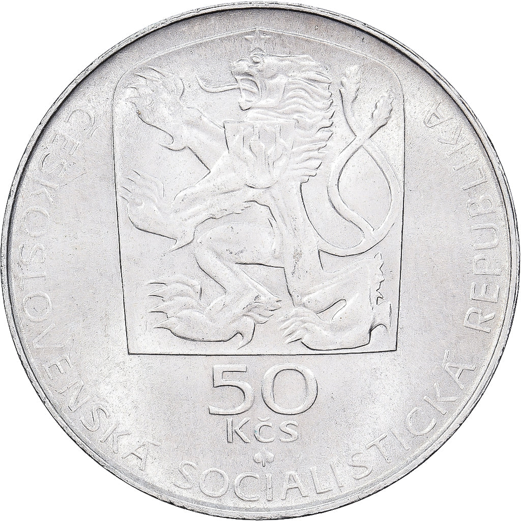 Monnaie, Tchécoslovaquie, 50 Korun, 1974, SPL, Argent, KM:81