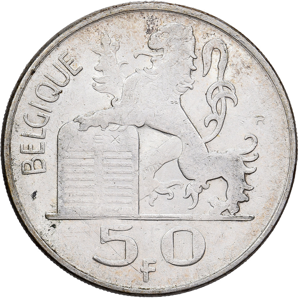 Bélgica, Régence Prince Charles, 50 Francs, Mercure, 1949, Brussels, Plata