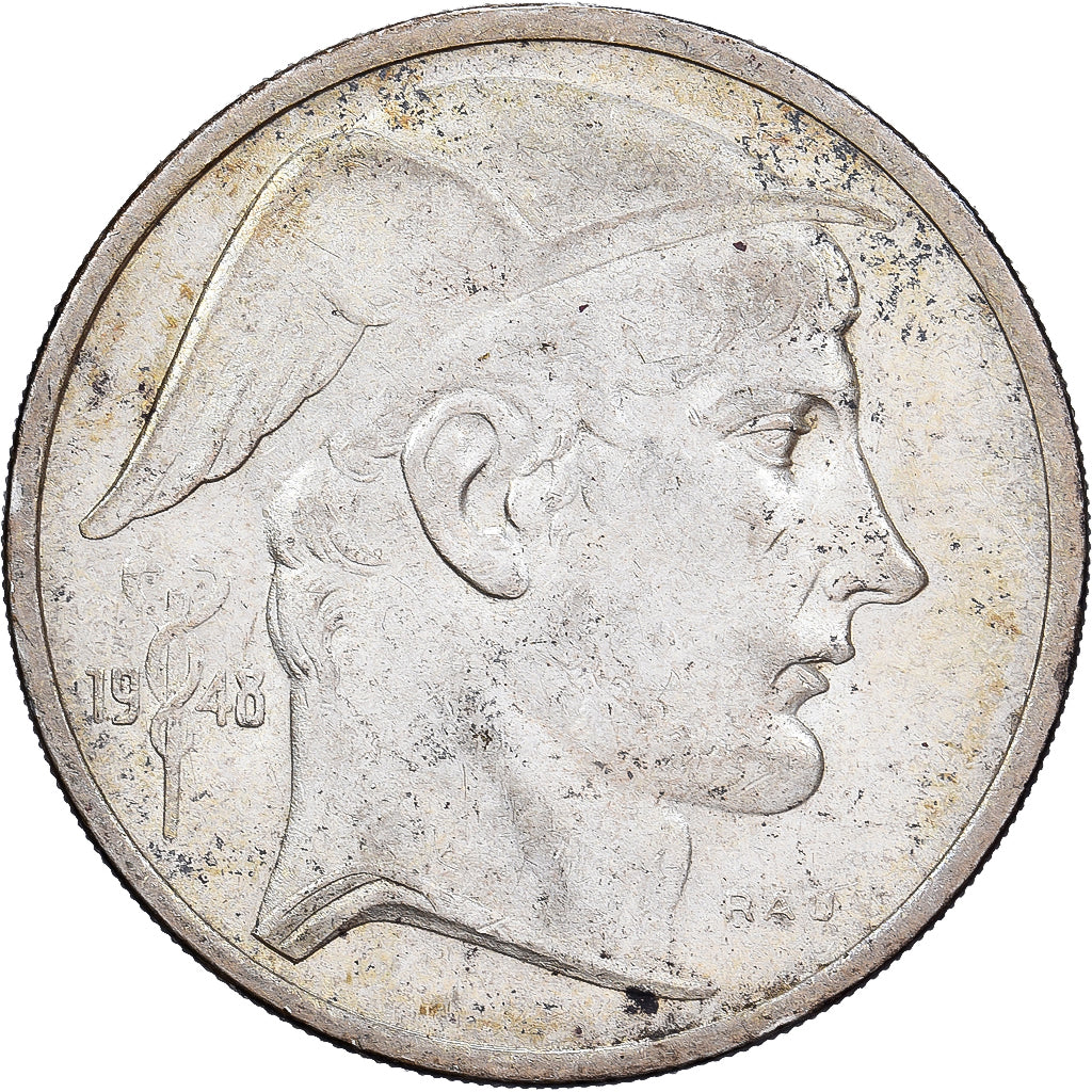Bélgica, Régence Prince Charles, 50 Francs, Mercure, 1948, Brussels, Plata