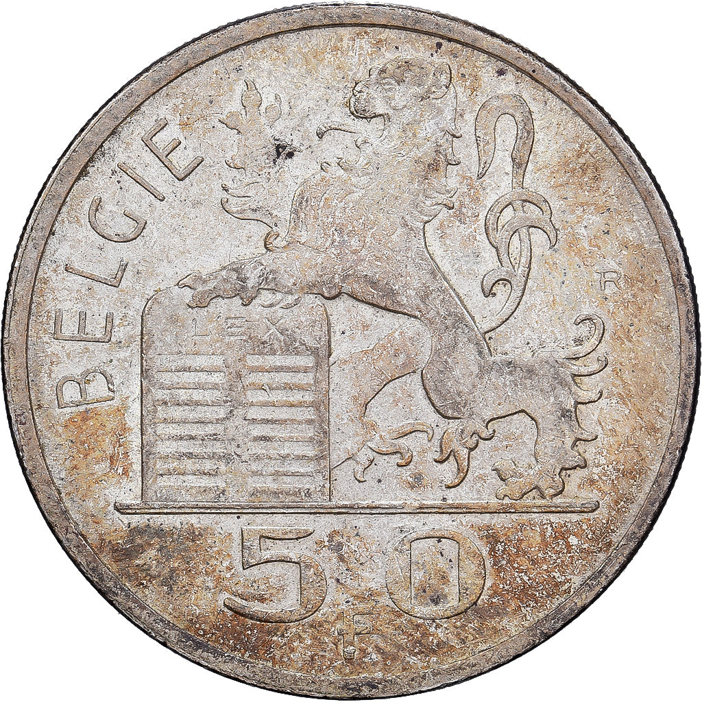 Bélgica, Régence Prince Charles, 50 Francs, Mercure, 1948, Brussels, Plata