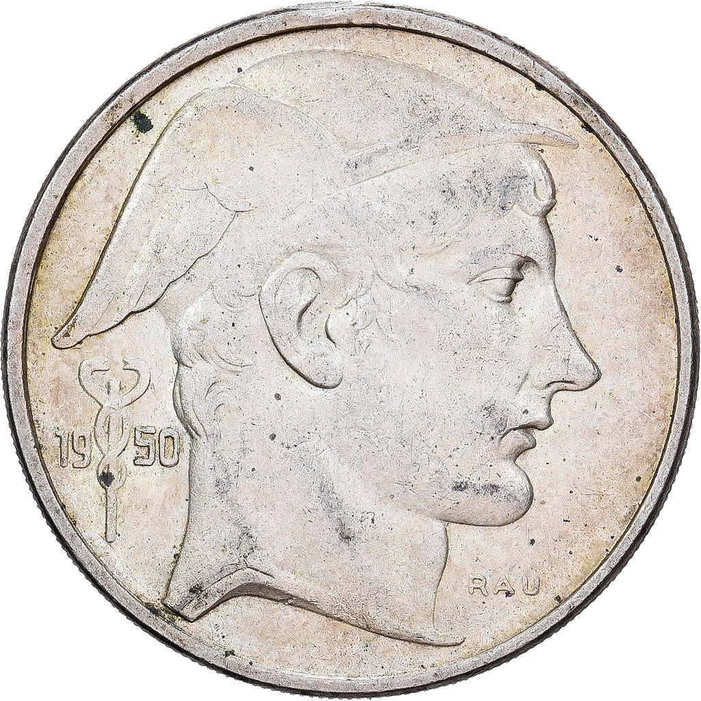 Bélgica, Régence Prince Charles, 50 Francs, 50 Frank, 1950, Prata, AU(50-53)