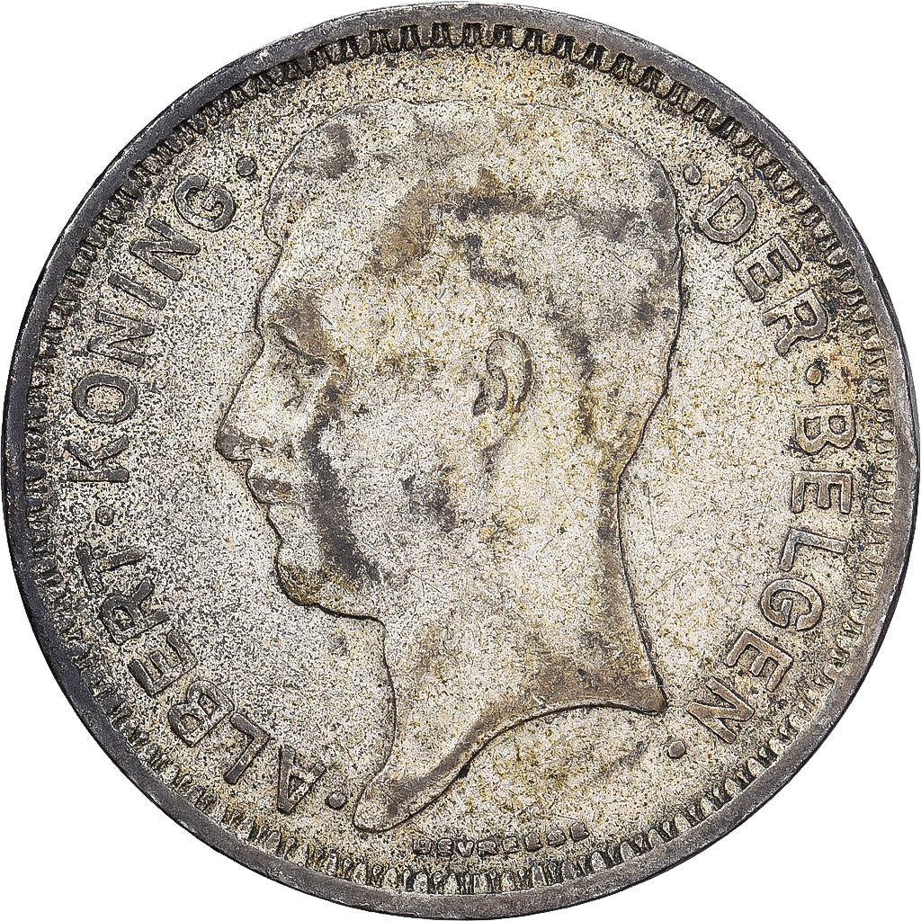 Belgio, 20 Francs, 20 Frank, 1934, Argento, MB, KM:103.1