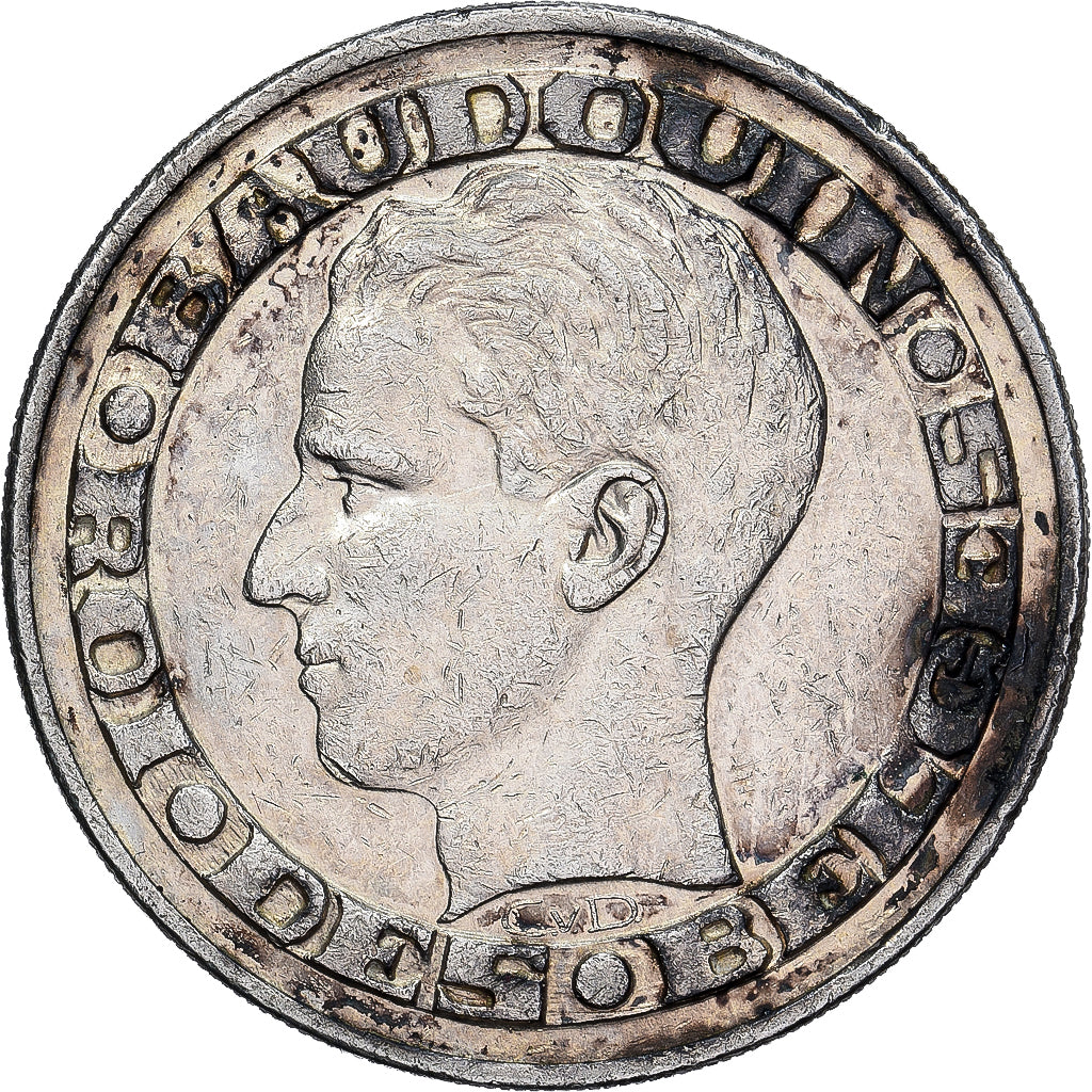 Bélgica, Baudouin I, 50 Francs, Brussels World Fair, 1958, Brussels, Prata