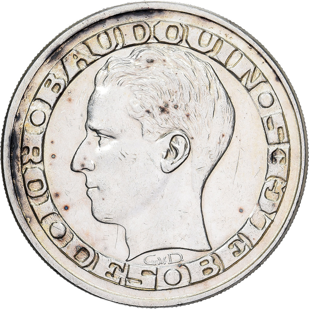 Belgium, Baudouin I, 50 Francs, Brussels World Fair, 1958, Brussels, Silver