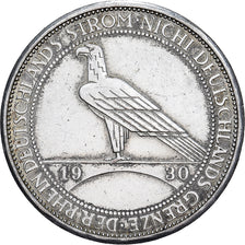 ALEMANHA, REPÚBLICA DE WEIMAR, 3 Mark, 1930, Stuttgart, Prata, AU(50-53)
