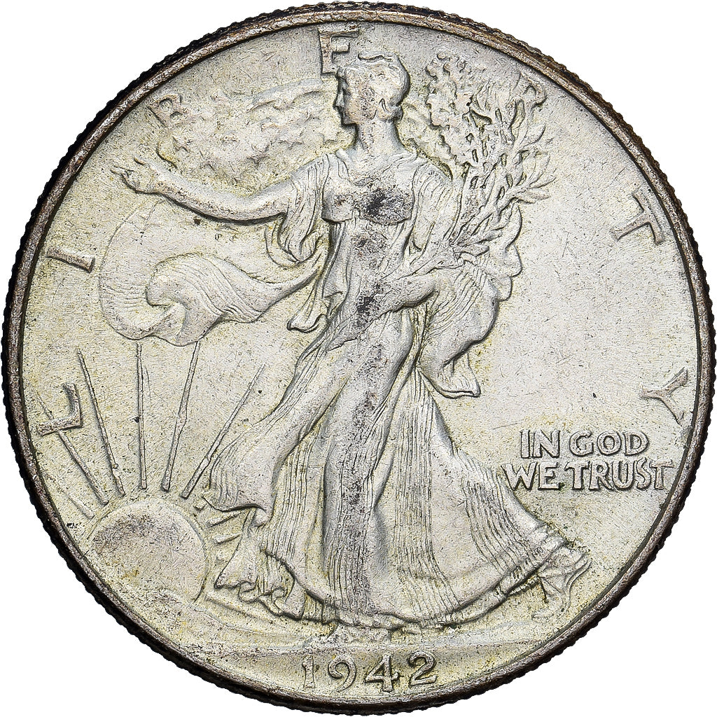 Vereinigte Staaten, Half Dollar, Walking Liberty Half Dollar, 1942