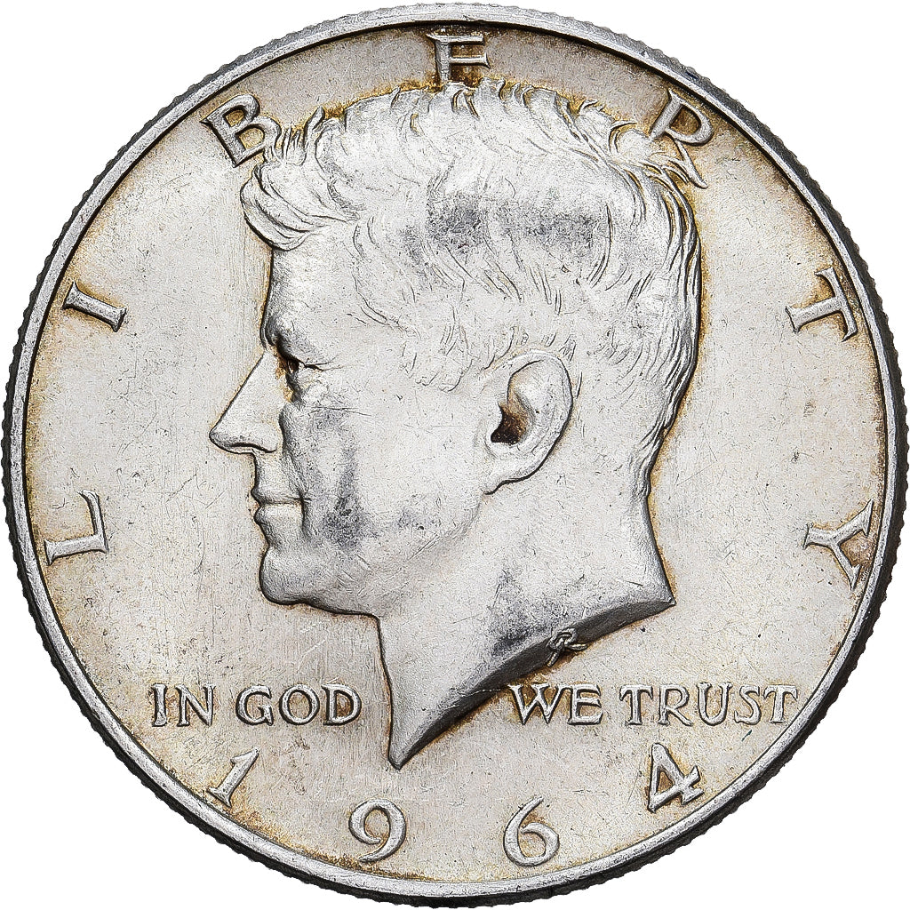 Estados Unidos, Half Dollar, Kennedy Half Dollar, 1964, Philadelphia, Plata
