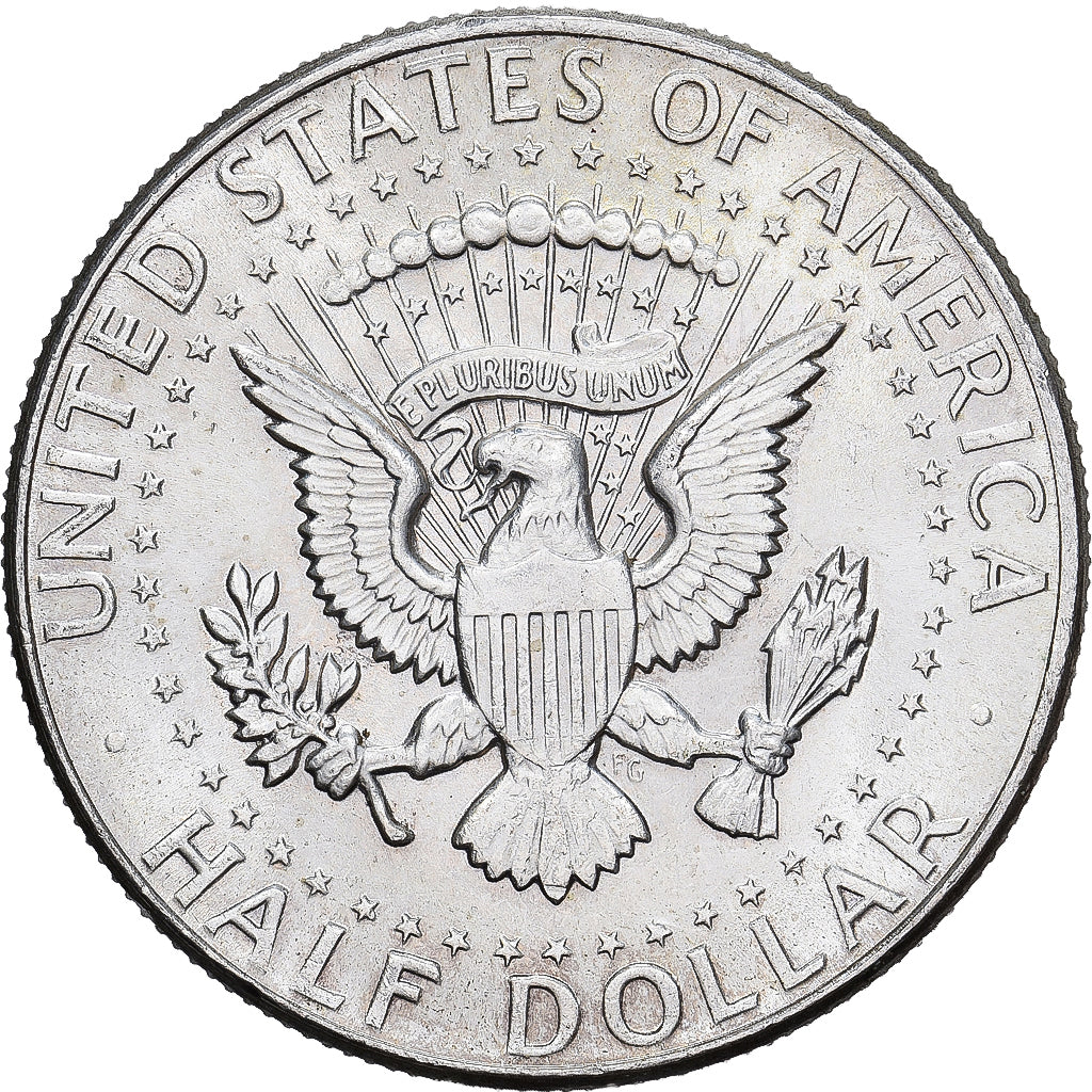 Estados Unidos, Half Dollar, Kennedy Half Dollar, 1964, Philadelphia, Plata