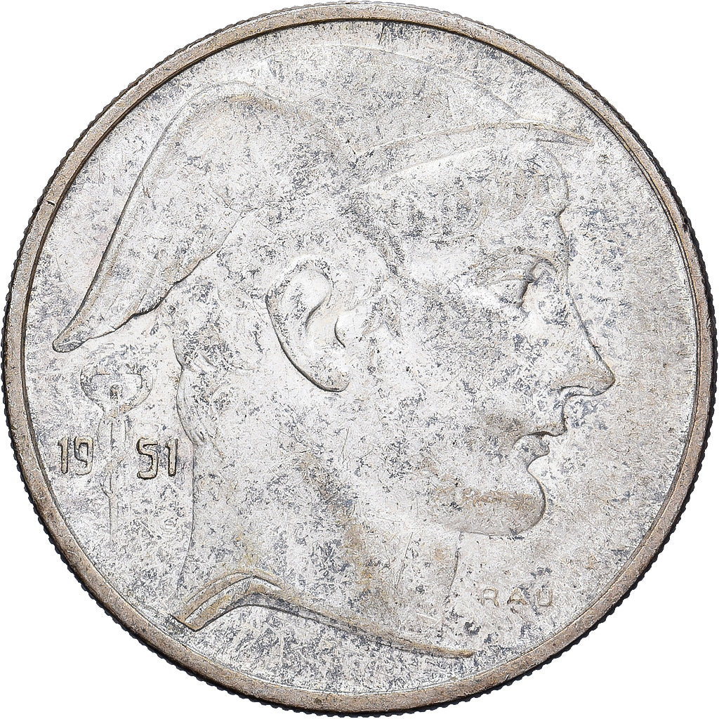Belgio, Régence Prince Charles, 20 Francs, 20 Frank, 1951, Brussels, Argento
