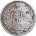Suiza, 2 Francs, 1905, Bern, Plata, BC+, KM:21