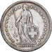 Suiza, 2 Francs, 1914, Bern, Plata, MBC, KM:21