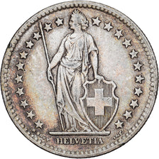 Suíça, 2 Francs, 1945, Bern, Prata, EF(40-45), KM:21