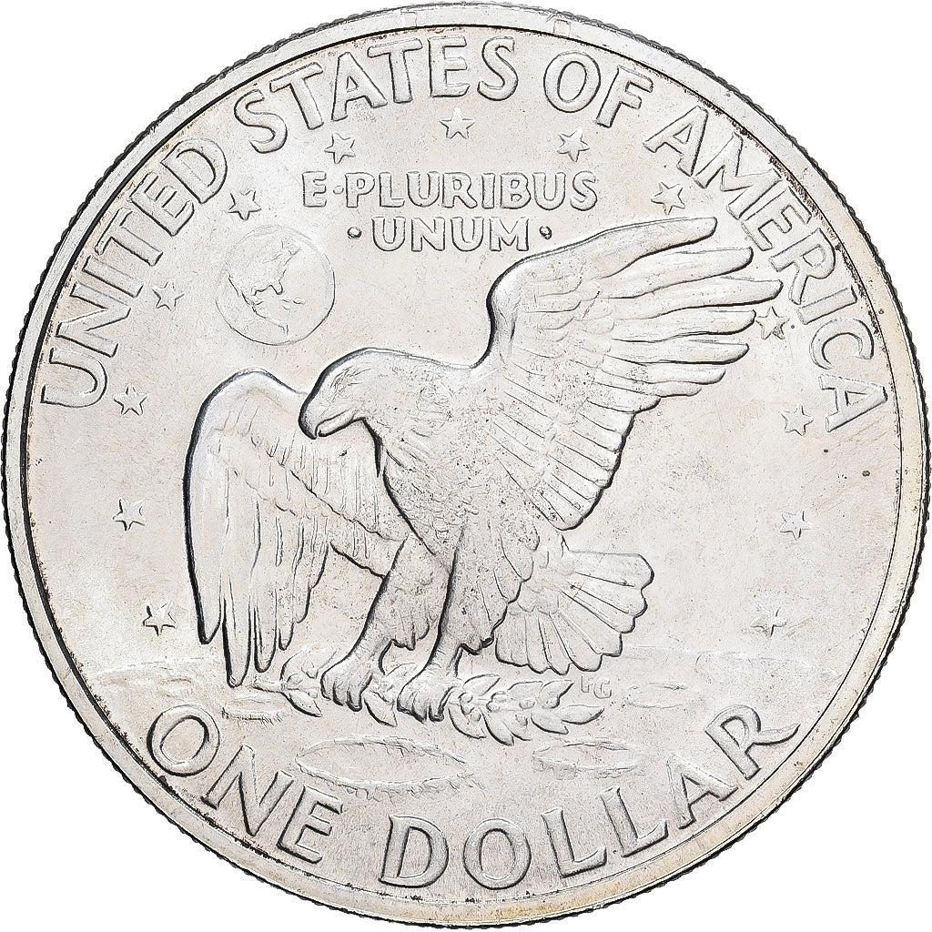 Estados Unidos, Dollar, Eisenhower Dollar, 1971, San Francisco, Plata, EBC+