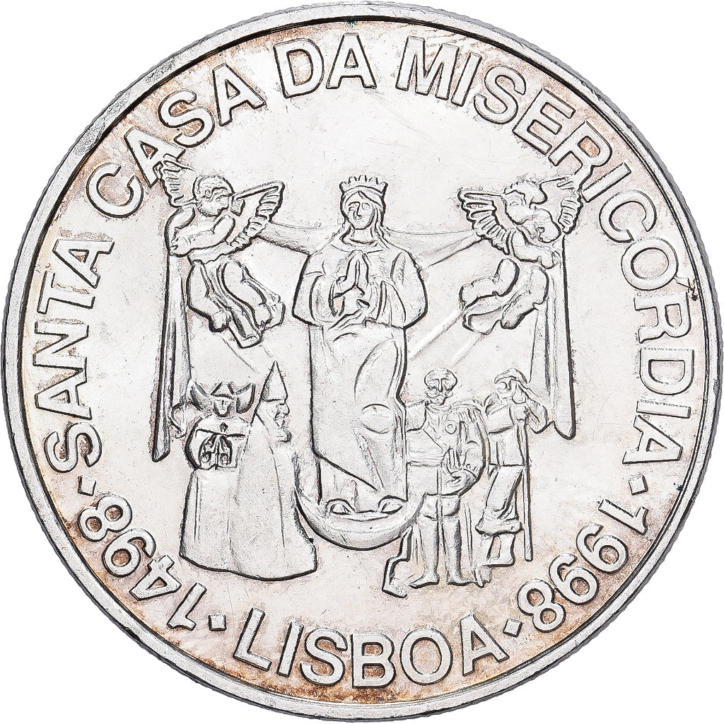 Moeda, Portugal, 1000 Escudos, 1998, MS(60-62), Prata, KM:708