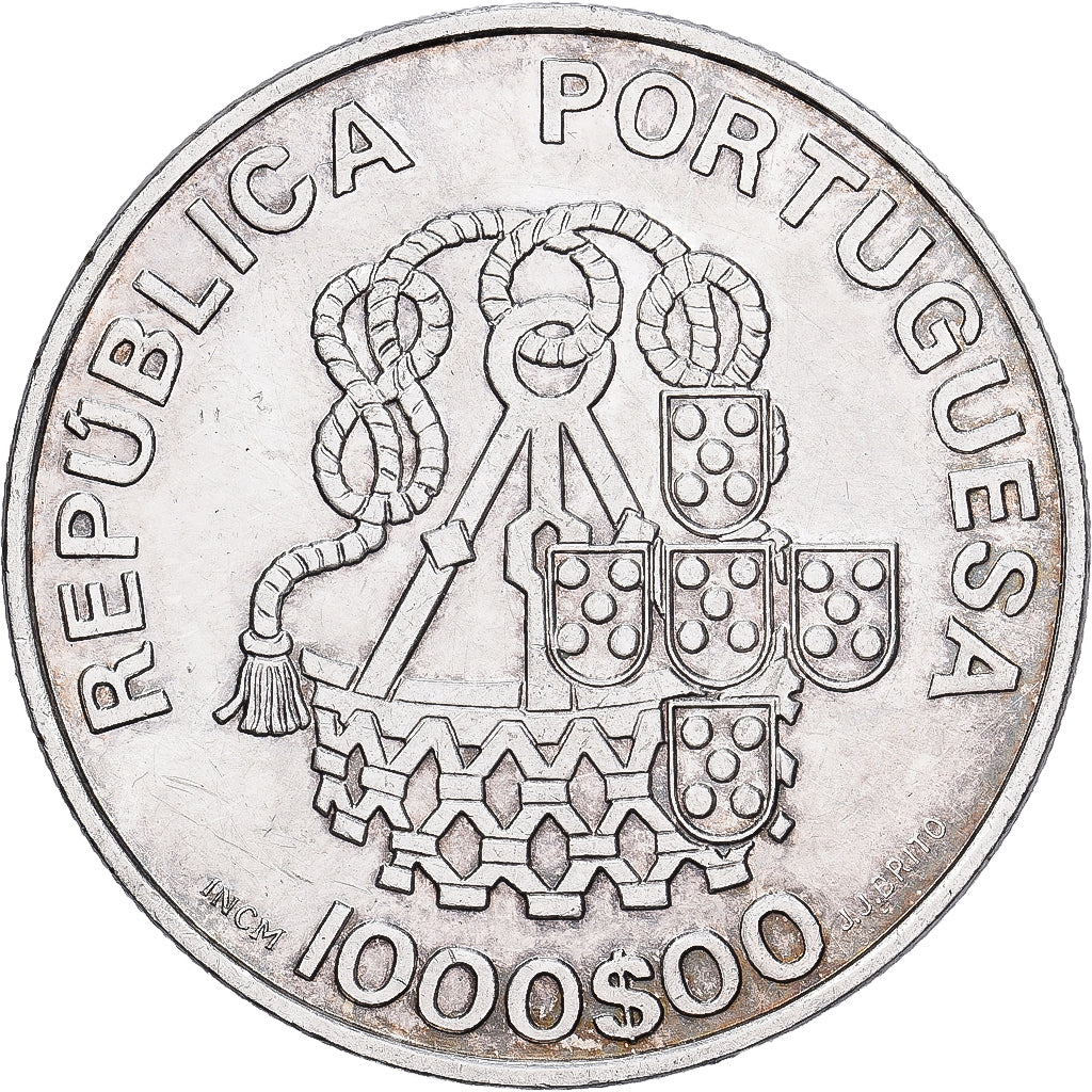 Moeda, Portugal, 1000 Escudos, 1998, MS(60-62), Prata, KM:708