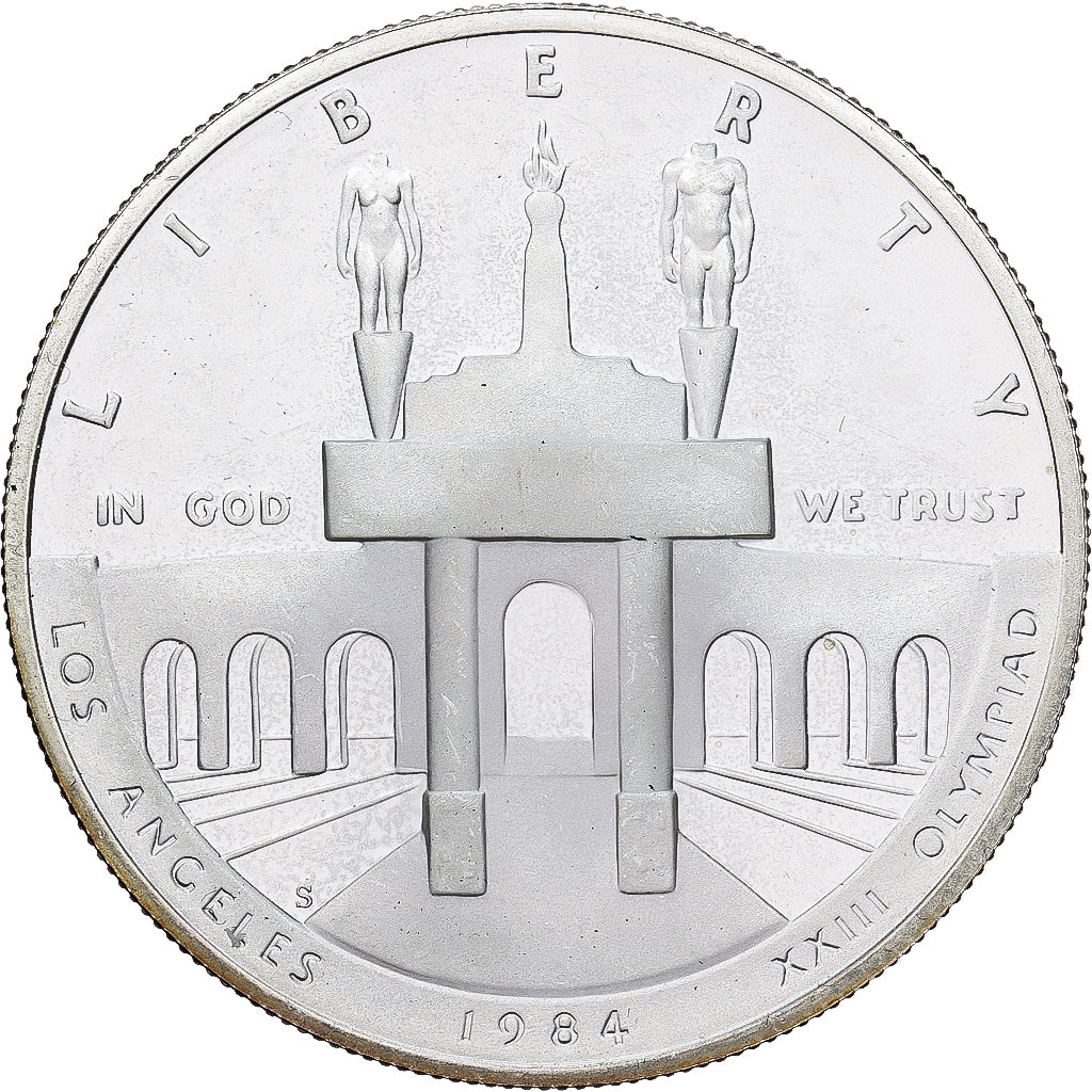 Estados Unidos, Dollar, Jeux Olympiques, 1984, U.S. Mint, Prueba, Plata, SC