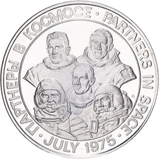Francja, medal, Espace, Apollo Soyuz, 1975, Srebro, MS(63)