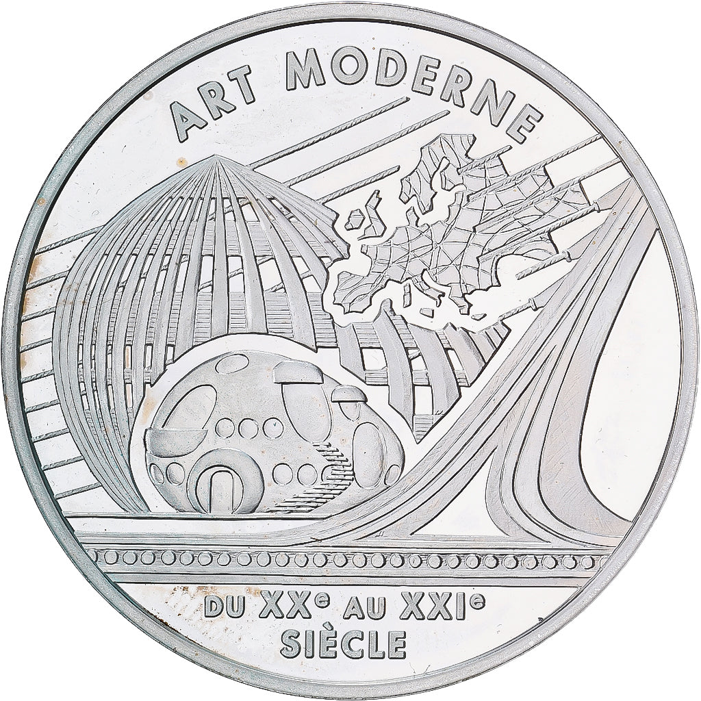 France, 6.55957 Francs, Europa - L'art moderne, 2000, Paris, Proof, Silver
