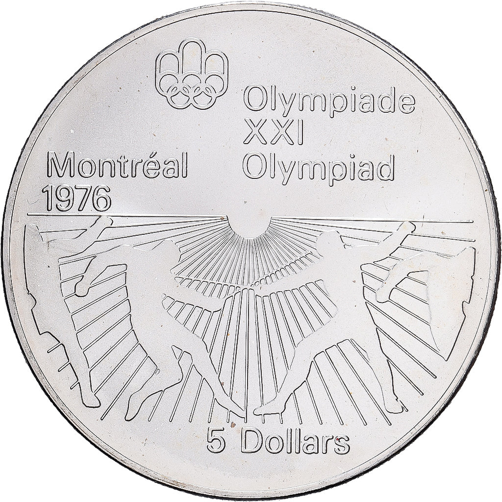 Canada, Elizabeth II, 5 Dollars, 1976, Royal Canadian Mint, Zilver, UNC, KM:107