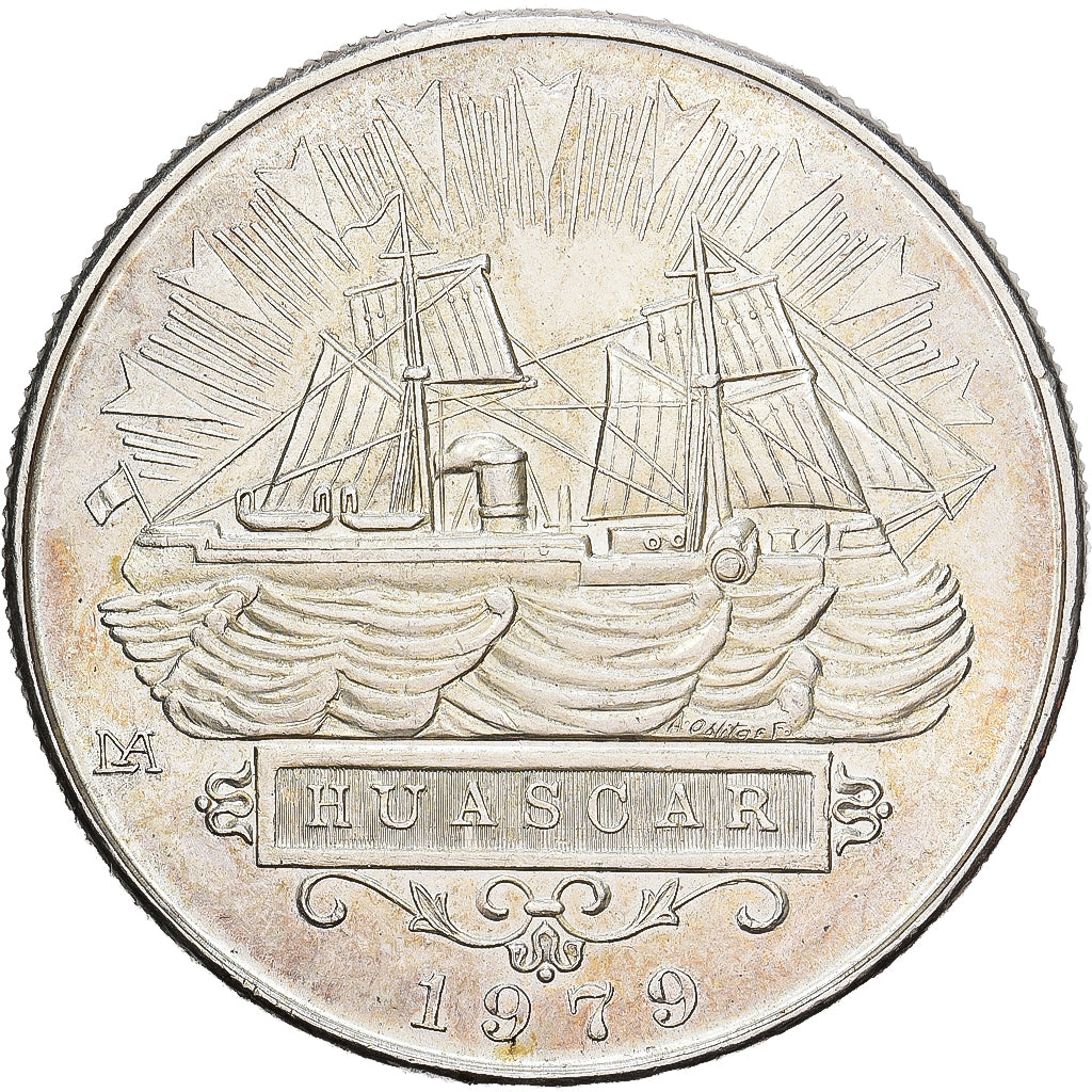 Peru, 5000 Soles, 1979, Lima, Prata, AU(55-58), KM:276