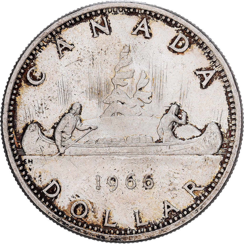 Canada, Elizabeth II, Dollar, 1966, Royal Canadian Mint, Silver, MS(60-62)