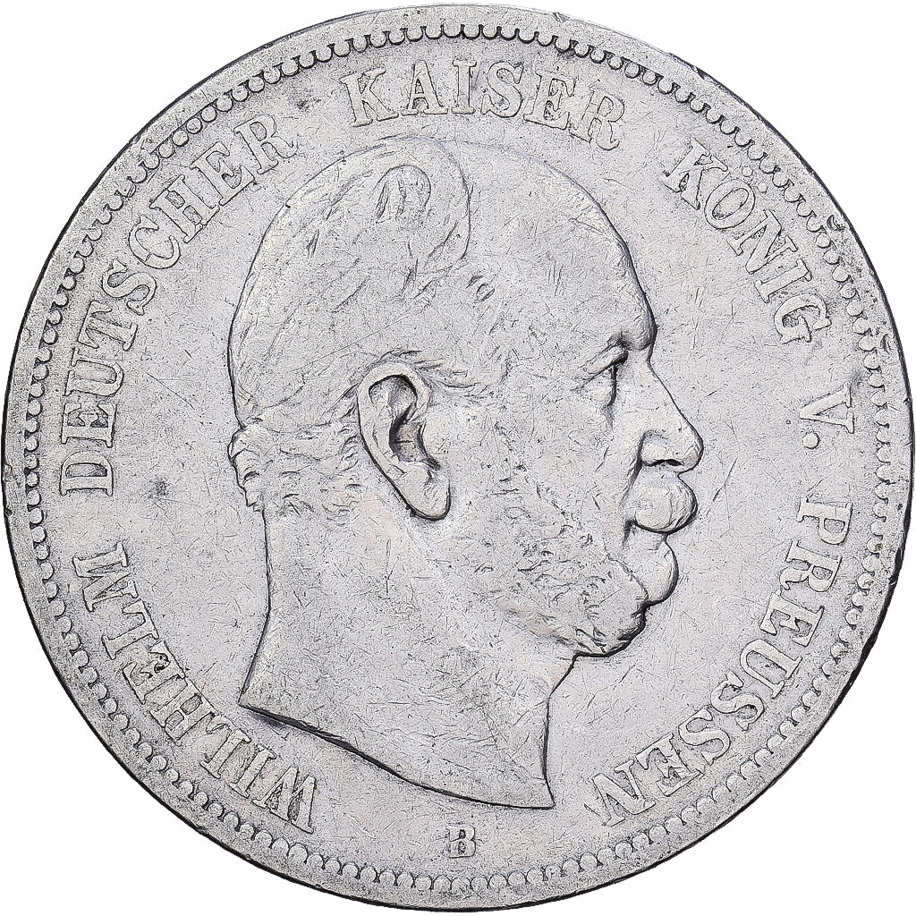 Deutschland, Wilhelm I, 5 Mark, 1875, Hannover, Silber, S+