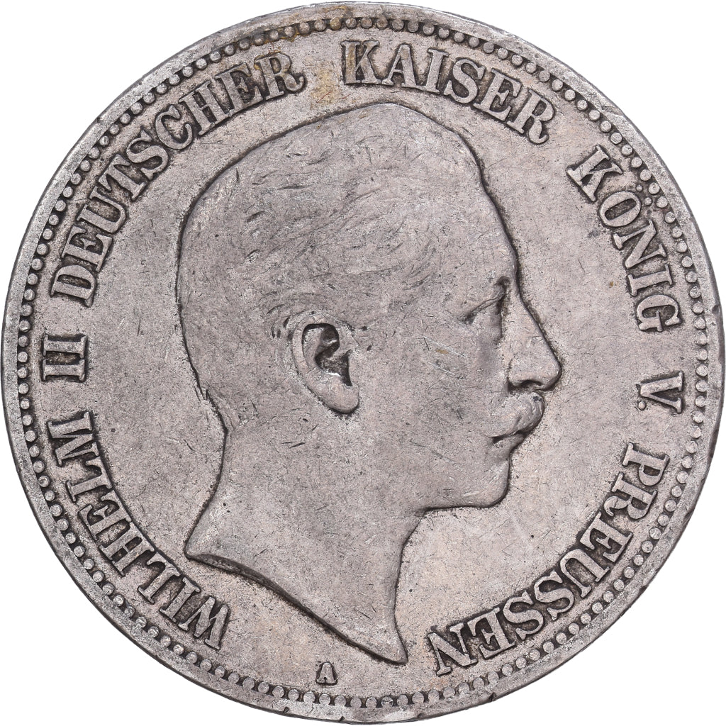 Etats allemands, Prussia., Wilhelm II, 5 Mark, 1902, Berlin, Argent, TTB, KM:523