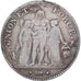 Francia, 5 Francs, Union et Force, AN 8, Bayonne, Plata, BC+, Gadoury:563a