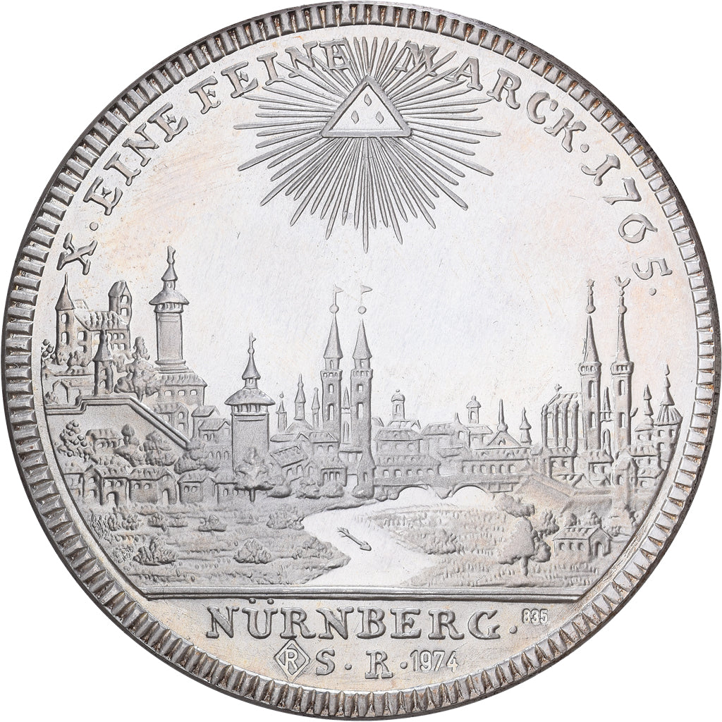 Allemagne, Médaille, Joseph II, Thaler, Nuremberg, 1974, Argent, SPL, Réplique