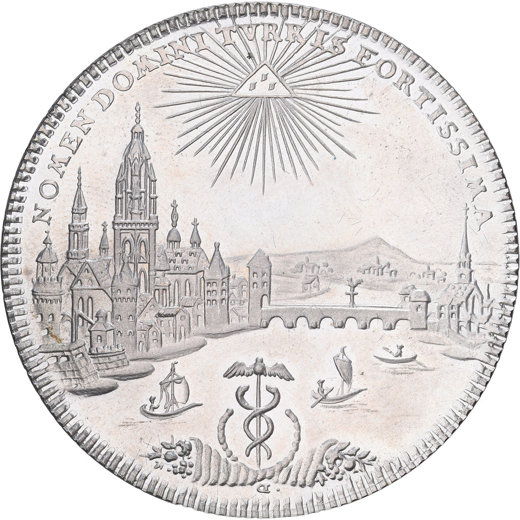 Germany, Medal, Silver, Ville Libre de Francfort, reproduction de Thaler, MS(63)