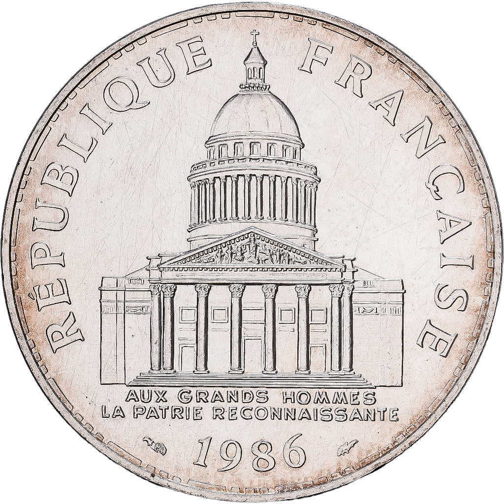 Frankreich, 100 Francs, Panthéon, 1986, Paris, Silber, VZ, Gadoury:898