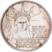 Francia, 100 Francs, Statue de la Liberté, 1986, Paris, Piéfort, Plata, MBC