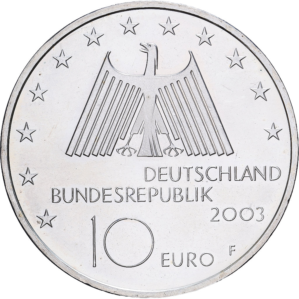 Deutschland, 10 Euro, Ruhr Industrial District, 2003, Stuttgart, Silber, UNZ