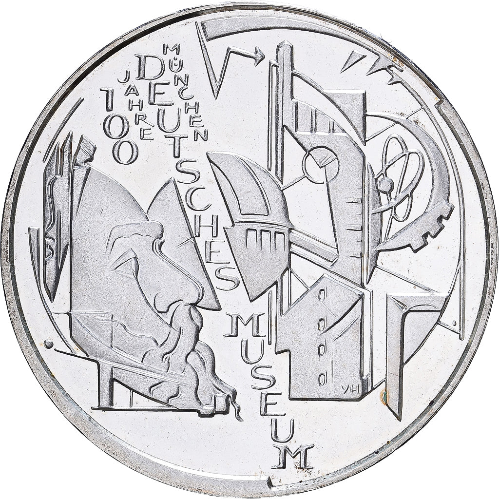 Deutschland, 10 Euro, German Museum Munich, 2003, Munich, Silber, UNZ, KM:225