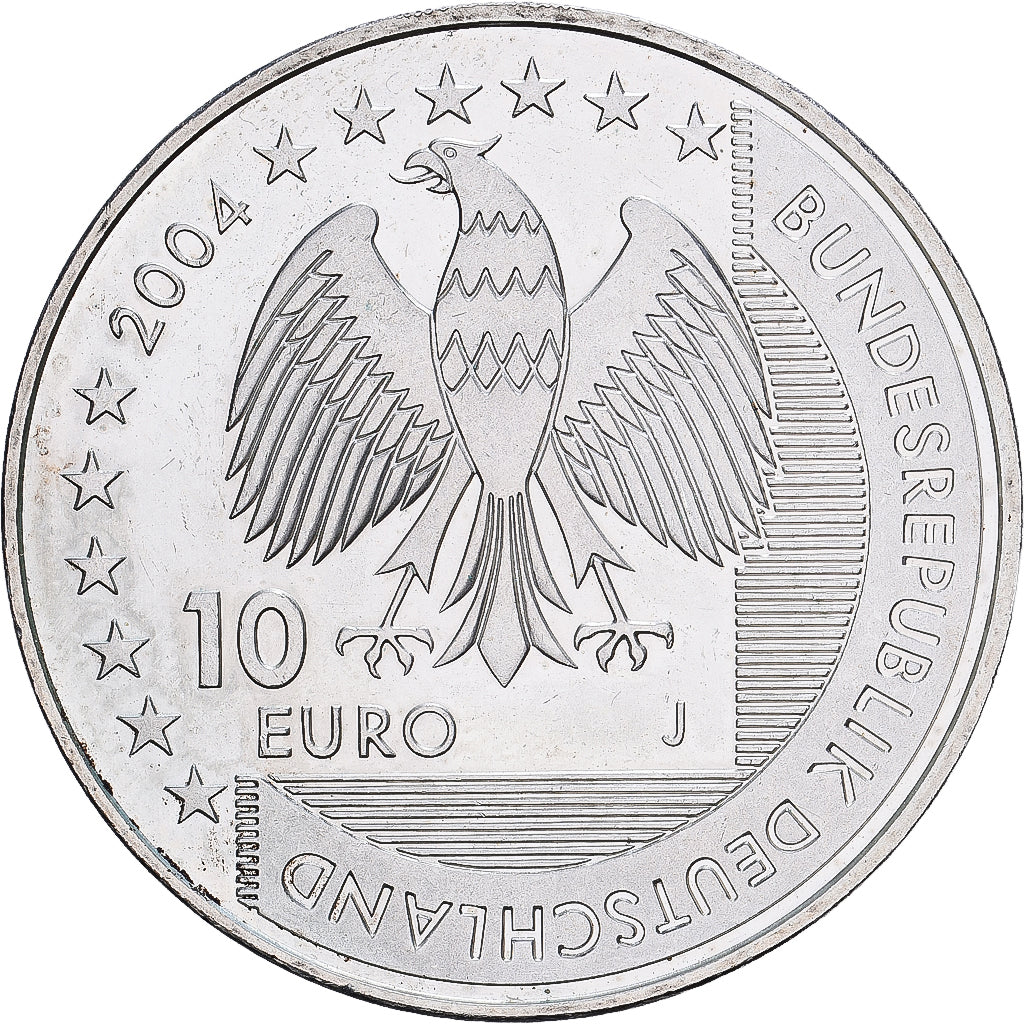 Germany, 10 Euro, Nationalparke Wattenmeer, 2004, Hamburg, Silver, MS(60-62)