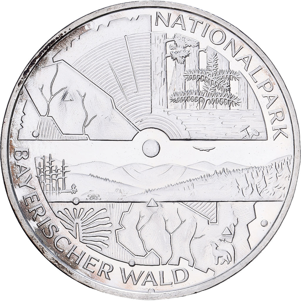 Deutschland, 10 Euro, Bavarian Forest National Park, 2005, Munich, Silber, VZ+