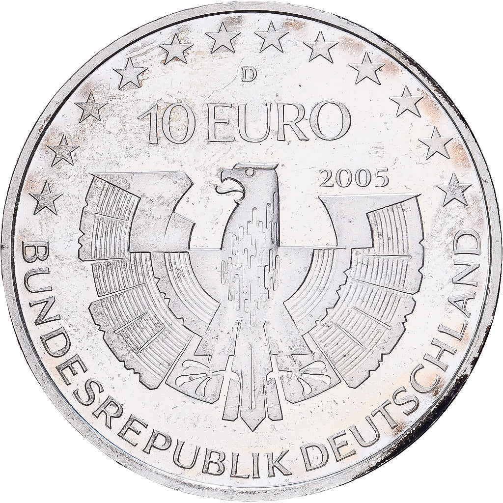 Deutschland, 10 Euro, Bavarian Forest National Park, 2005, Munich, Silber, VZ+