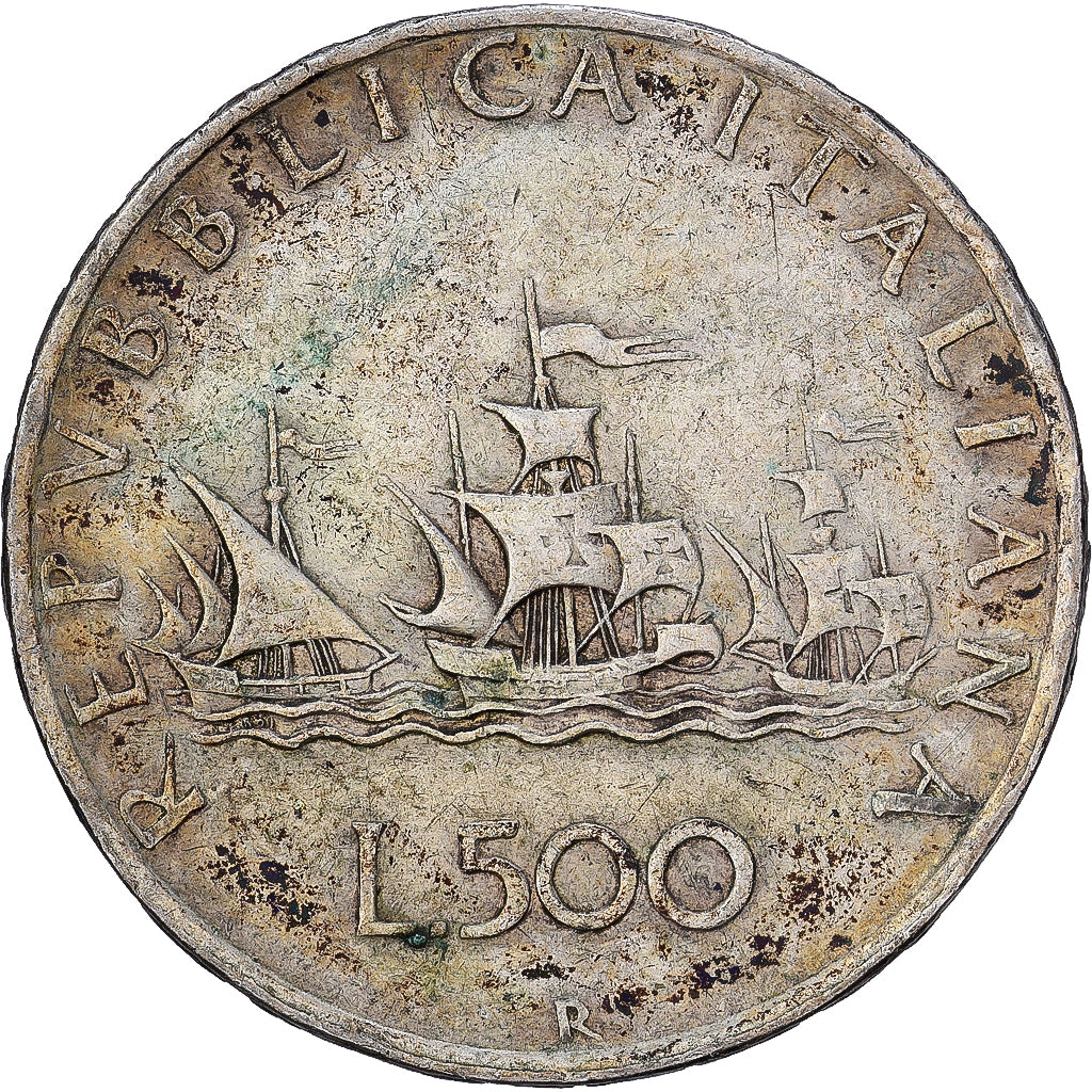 Italy, 500 Lire, 1959, Rome, Silver, VF(30-35), KM:98