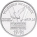 France, Medal, Libération du Koweit, Victoire de la Paix, 1991, Silver, MS(63)