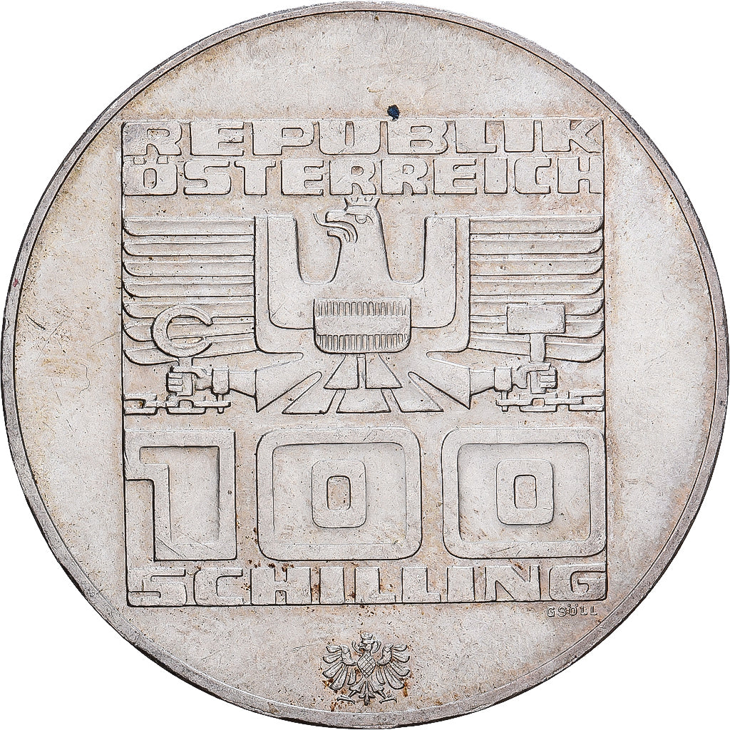 Oostenrijk, 100 Schilling, 1976, Zilver, PR+, KM:2928