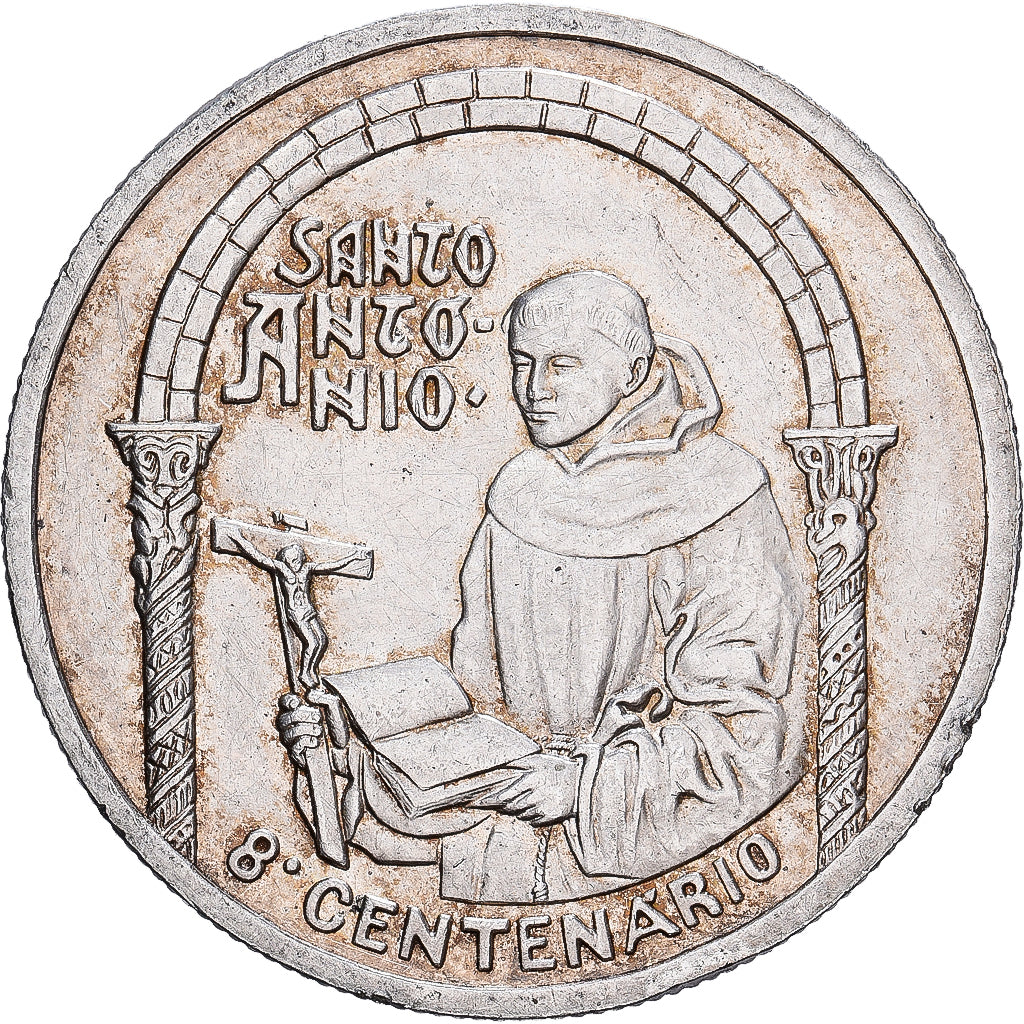 Portugal, 500 Escudos, Santo Antonio, 1995, Plata, MBC, KM:686