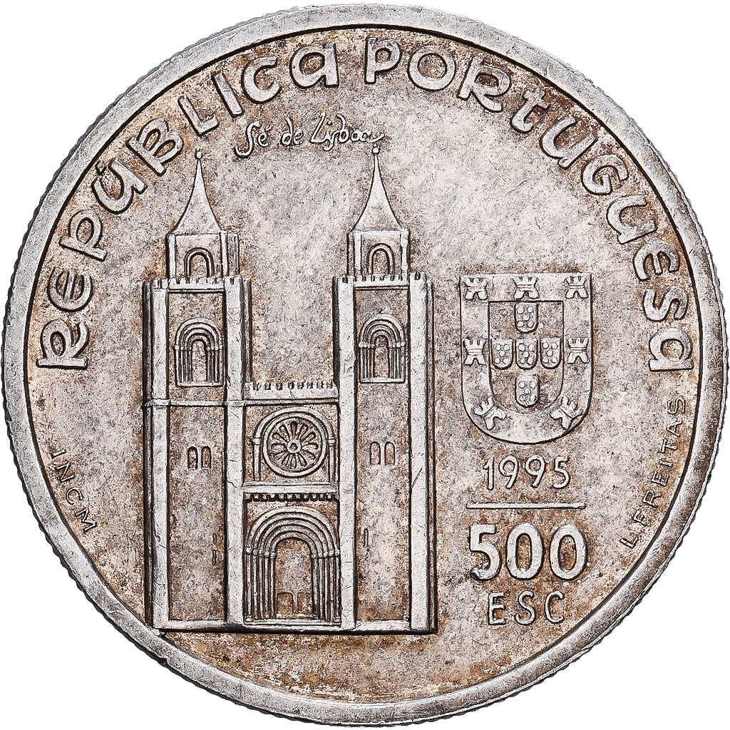 Portugal, 500 Escudos, Santo Antonio, 1995, Plata, MBC, KM:686
