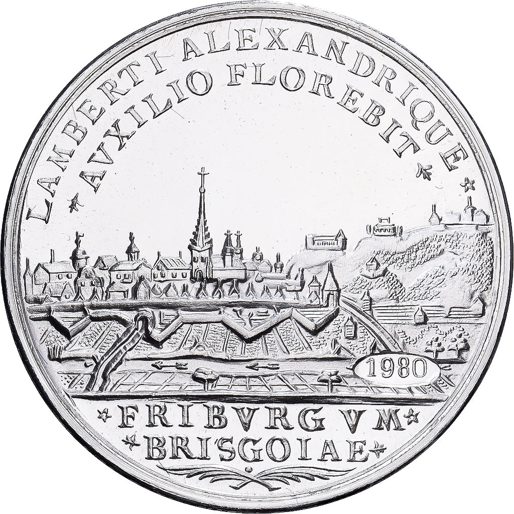 Germany, Medal, Ville de Fribourg, 1980, Silver, Restrike, MS(63)