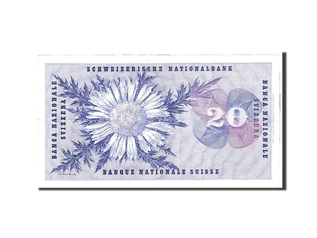 Billet, Suisse, 20 Franken, 1965, 1965-12-23, KM:46m, TTB