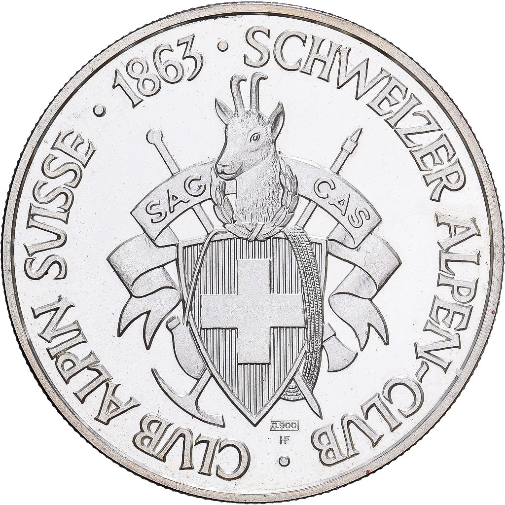 Switzerland, Medal, Weisshornhütte, Silver, MS(63)
