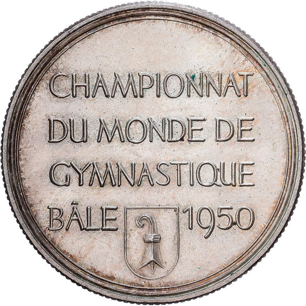 Switzerland, Medal, Championnat du Monde De Gymnastique Bâle, 1950, Silver