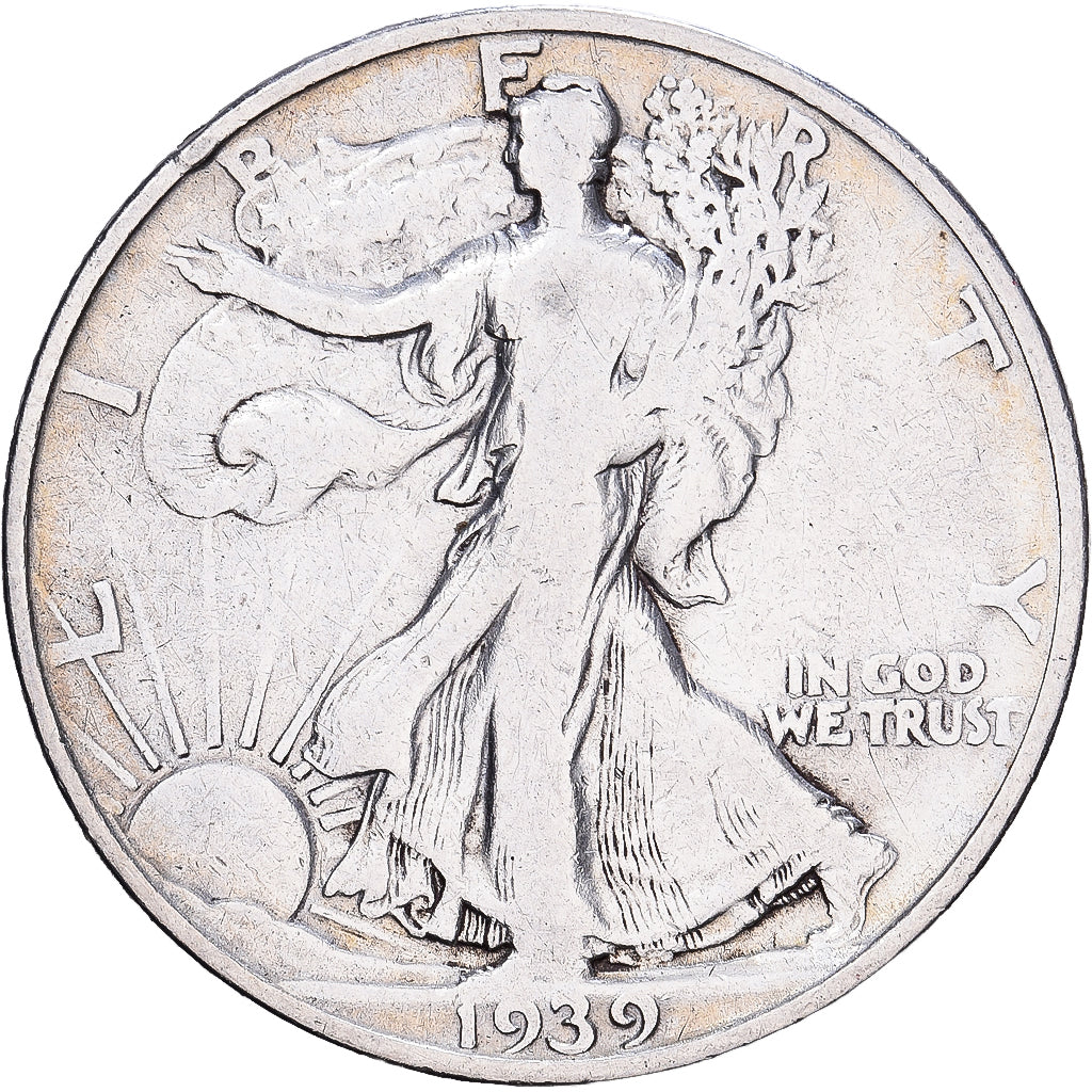 Estados Unidos da América, Half Dollar, Walking Liberty Half Dollar, 1939, San