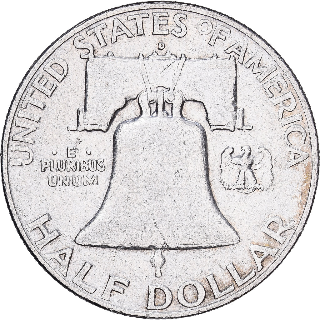 Estados Unidos da América, Half Dollar, 1958, Denver, Prata, EF(40-45), KM:199