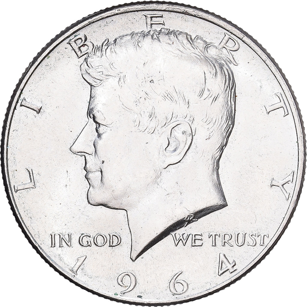 Estados Unidos da América, Half Dollar, Kennedy, 1964, Philadelphia, Prata